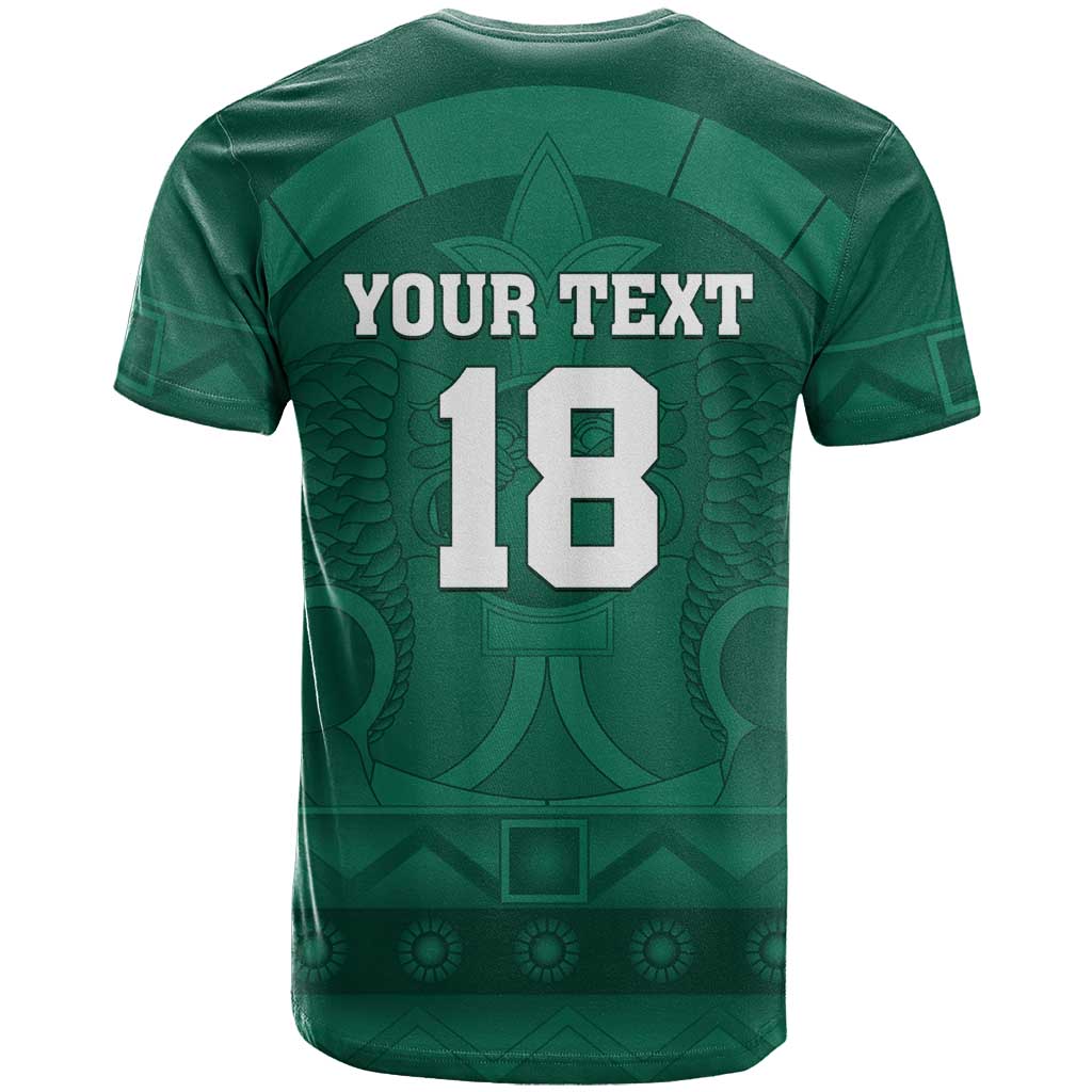Iraq Football Custom T Shirt Mesopotamian Lion Pattern