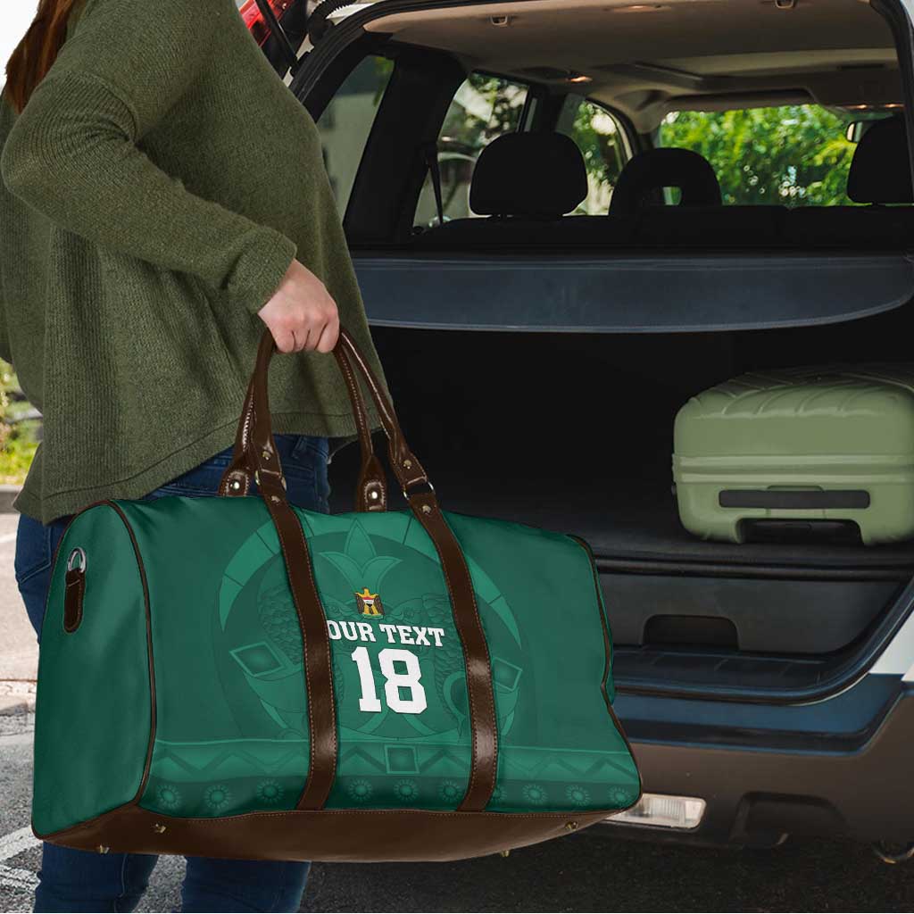 Iraq Football Custom Travel Bag Mesopotamian Lion Pattern
