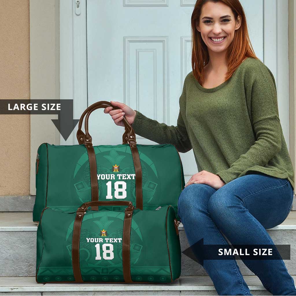 Iraq Football Custom Travel Bag Mesopotamian Lion Pattern