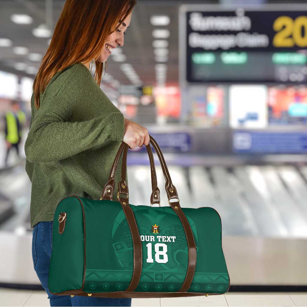 Iraq Football Custom Travel Bag Mesopotamian Lion Pattern