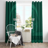 Iraq Football Custom Window Curtain Mesopotamian Lion Pattern