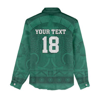 Iraq Football Custom Women Casual Shirt Mesopotamian Lion Pattern