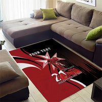 Personalized Malta Independence Day Area Rug Maltese Cross With Independence Monument