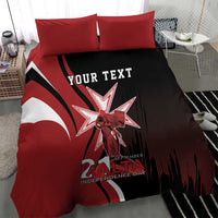 Personalized Malta Independence Day Bedding Set Maltese Cross With Independence Monument