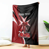 Personalized Malta Independence Day Blanket Maltese Cross With Independence Monument