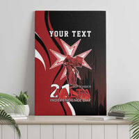 Personalized Malta Independence Day Canvas Wall Art Maltese Cross With Independence Monument