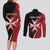 Personalized Malta Independence Day Couples Matching Long Sleeve Bodycon Dress and Long Sleeve Button Shirt Maltese Cross With Independence Monument