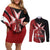 Personalized Malta Independence Day Couples Matching Off Shoulder Short Dress and Long Sleeve Button Shirt Maltese Cross With Independence Monument