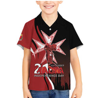 Personalized Malta Independence Day Family Matching Mermaid Dress and Hawaiian Shirt Maltese Cross With Independence Monument