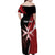 Personalized Malta Independence Day Family Matching Off Shoulder Maxi Dress and Hawaiian Shirt Maltese Cross With Independence Monument