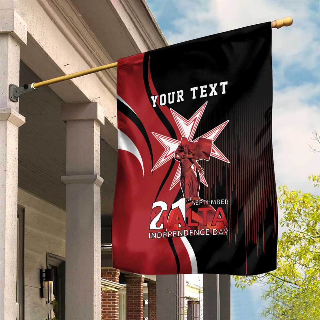 Personalized Malta Independence Day Garden Flag Maltese Cross With Independence Monument