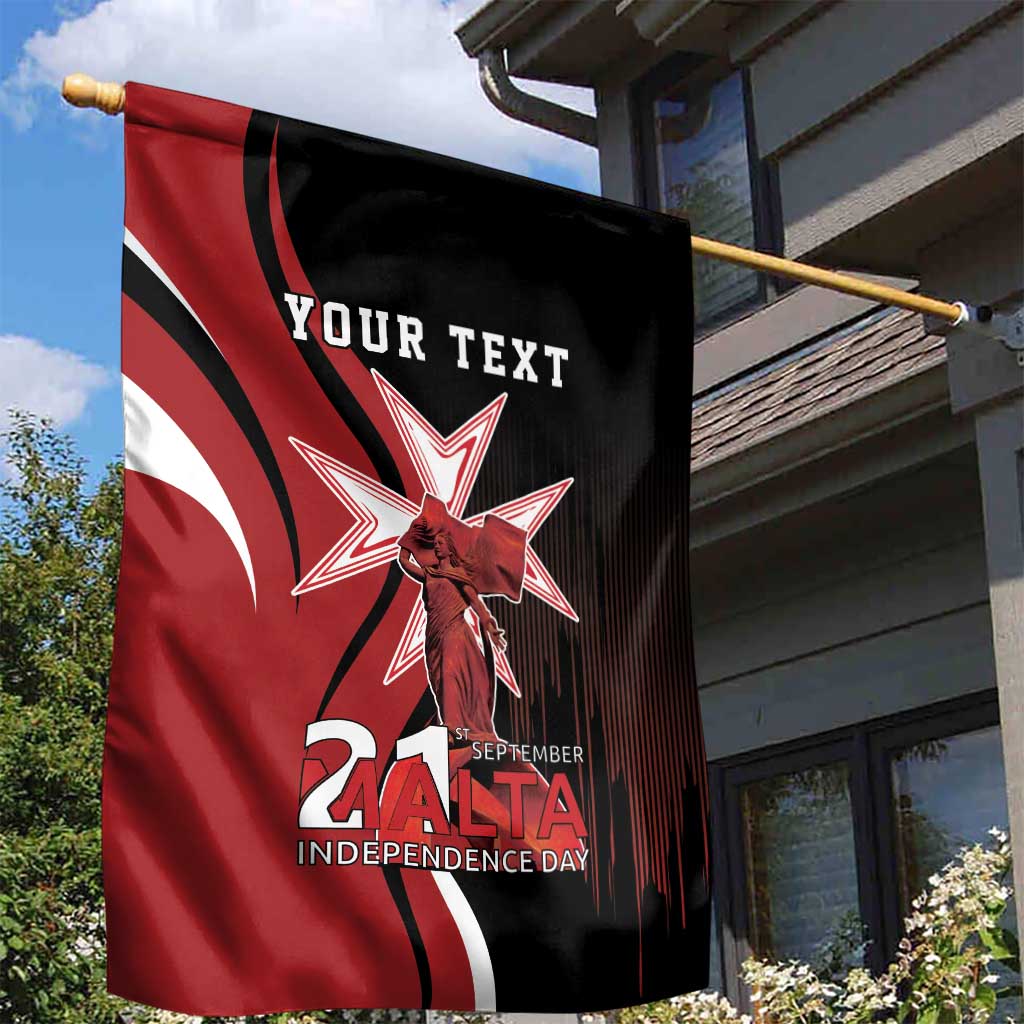 Personalized Malta Independence Day Garden Flag Maltese Cross With Independence Monument