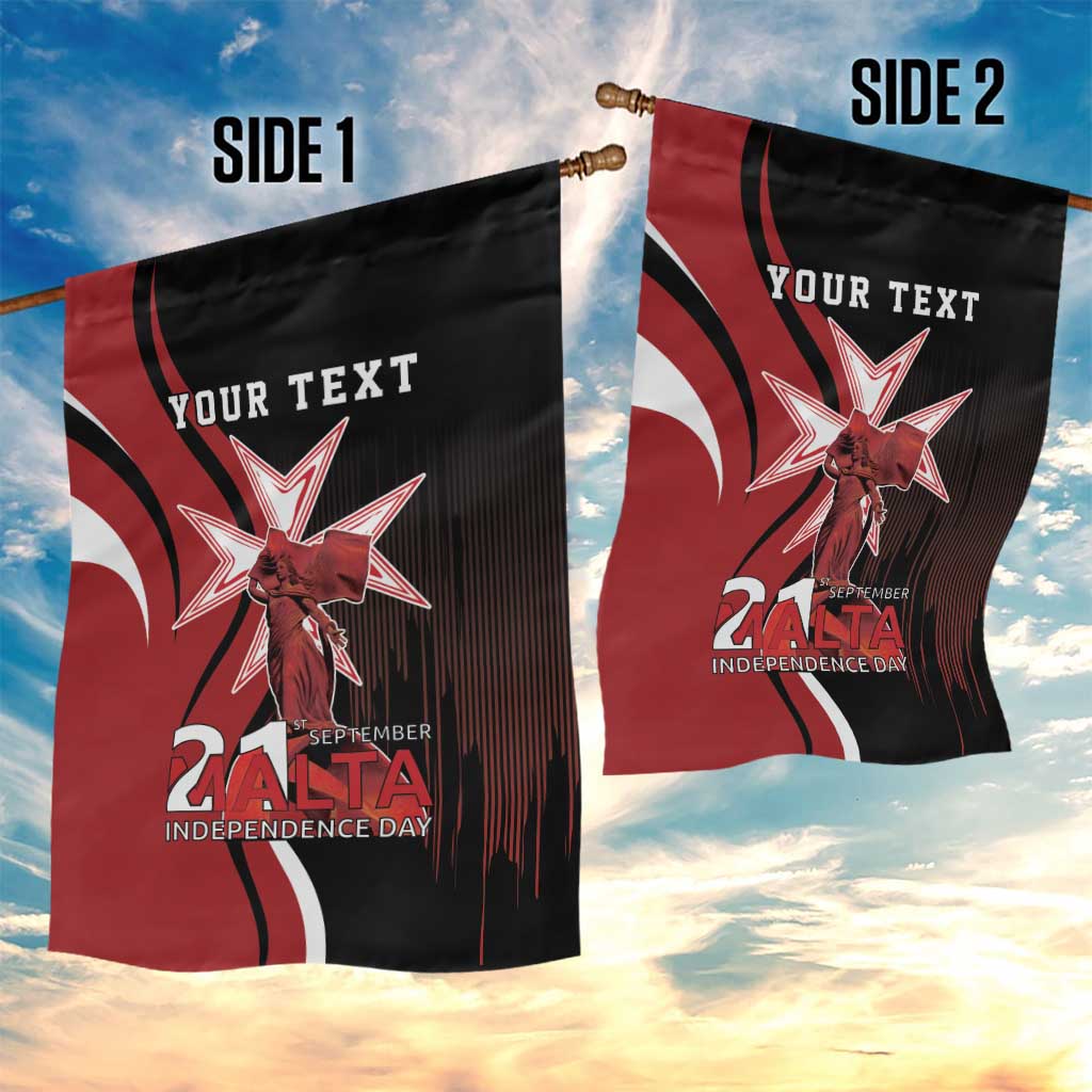 Personalized Malta Independence Day Garden Flag Maltese Cross With Independence Monument