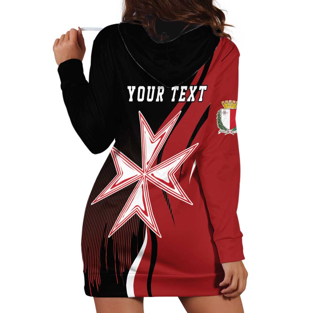 Personalized Malta Independence Day Hoodie Dress Maltese Cross With Independence Monument