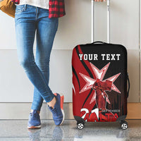 Personalized Malta Independence Day Luggage Cover Maltese Cross With Independence Monument