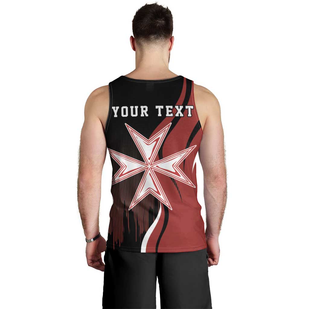 Personalized Malta Independence Day Men Tank Top Maltese Cross With Independence Monument