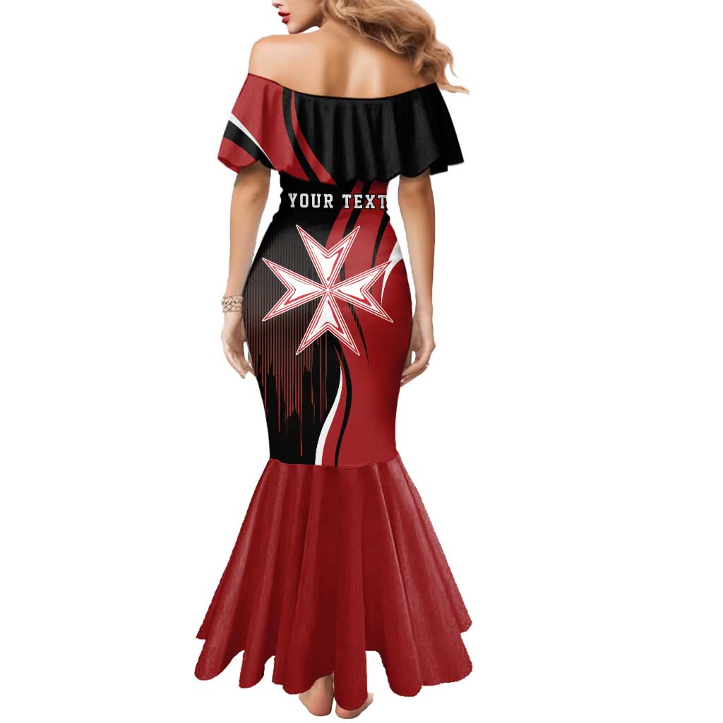 Personalized Malta Independence Day Mermaid Dress Maltese Cross With Independence Monument
