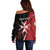 Personalized Malta Independence Day Off Shoulder Sweater Maltese Cross With Independence Monument