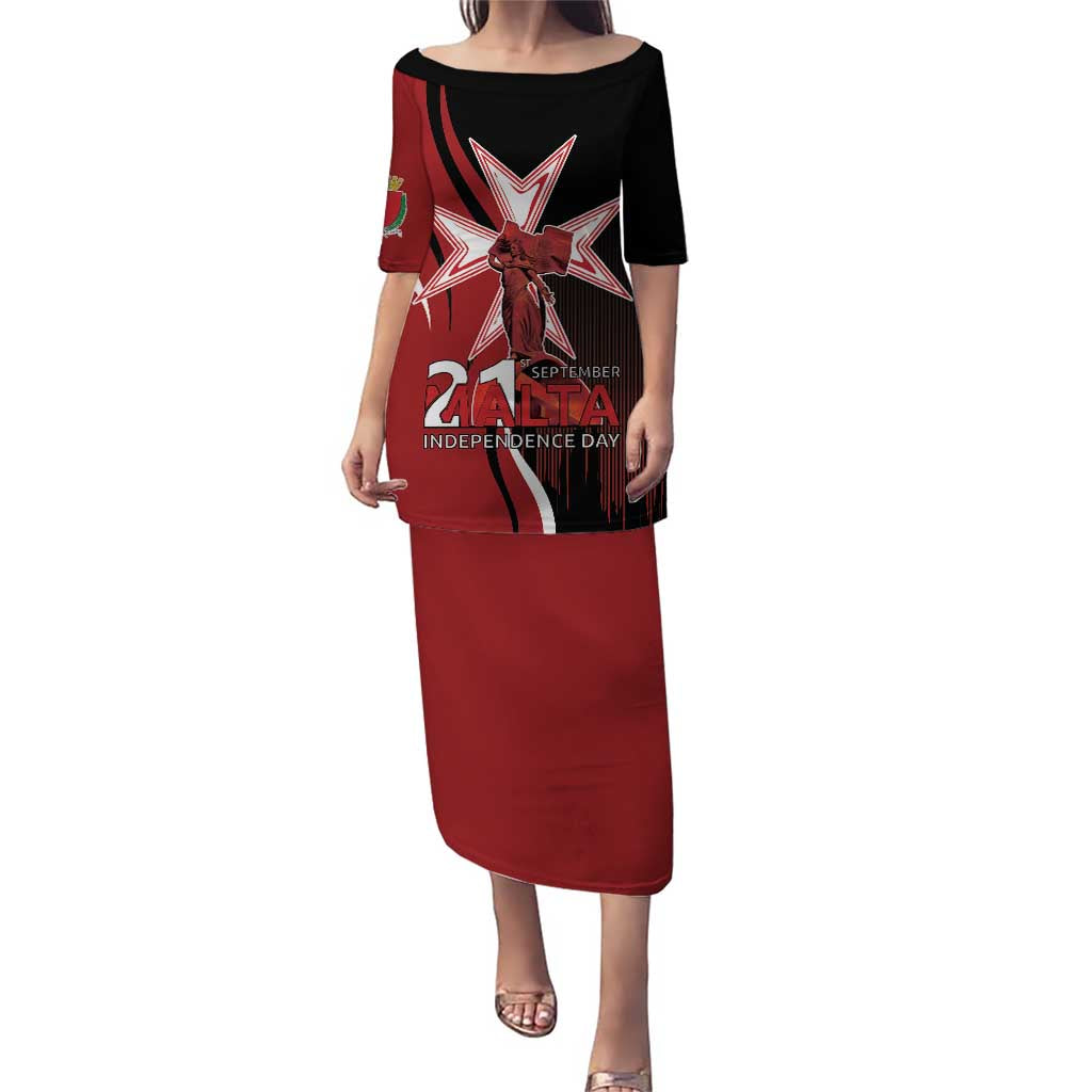 Personalized Malta Independence Day Puletasi Maltese Cross With Independence Monument