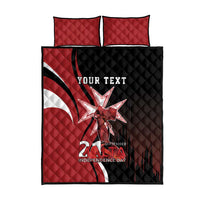 Personalized Malta Independence Day Quilt Bed Set Maltese Cross With Independence Monument