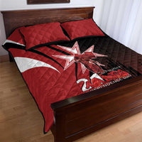 Personalized Malta Independence Day Quilt Bed Set Maltese Cross With Independence Monument