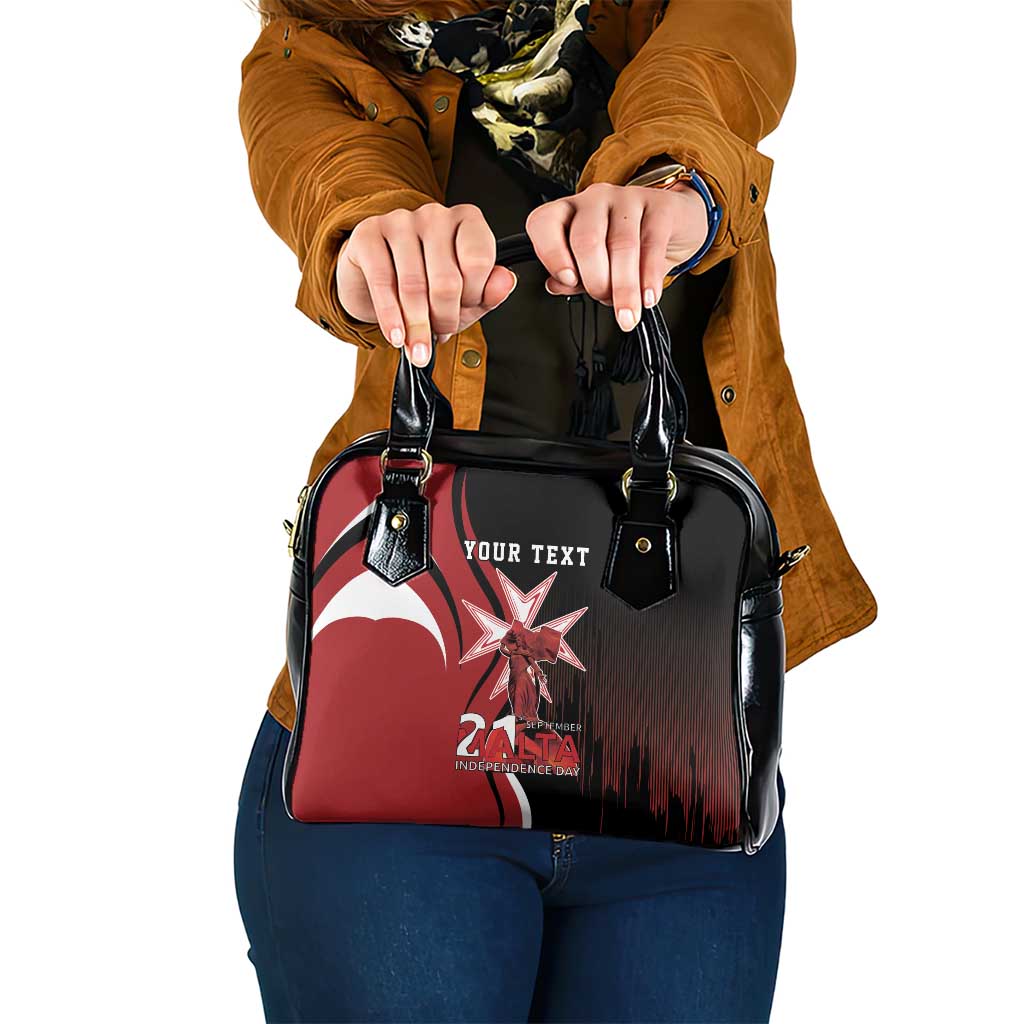Personalized Malta Independence Day Shoulder Handbag Maltese Cross With Independence Monument
