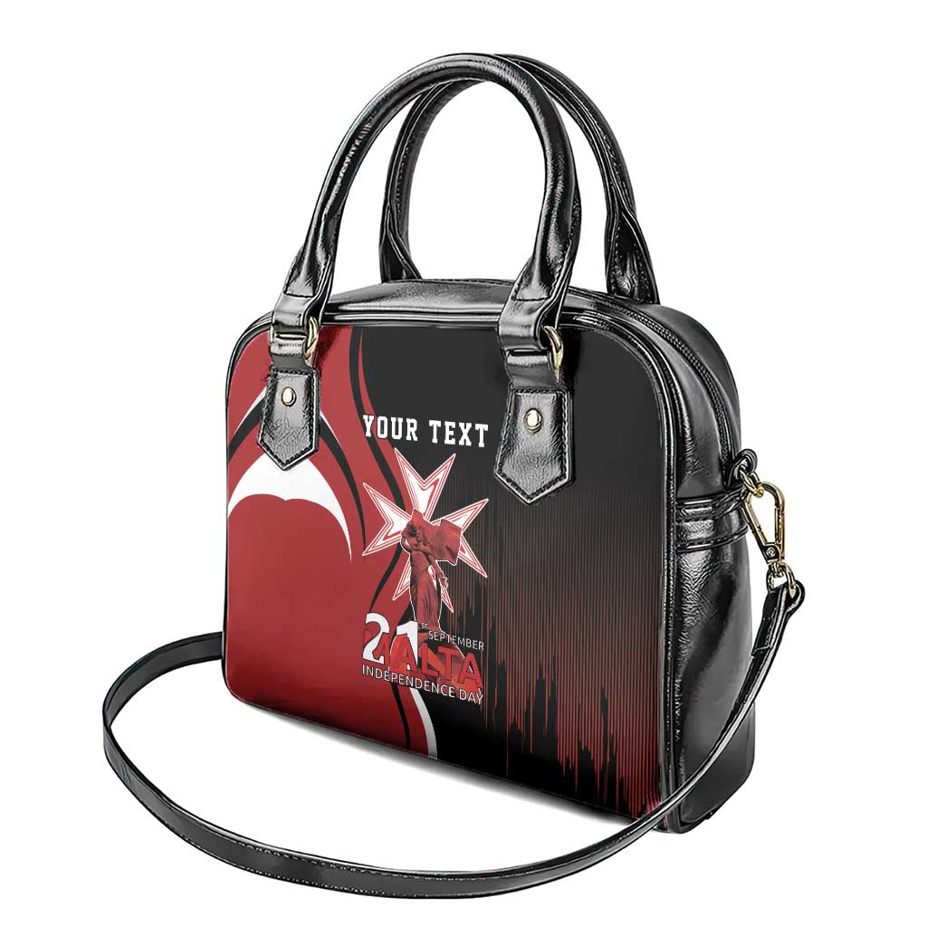 Personalized Malta Independence Day Shoulder Handbag Maltese Cross With Independence Monument