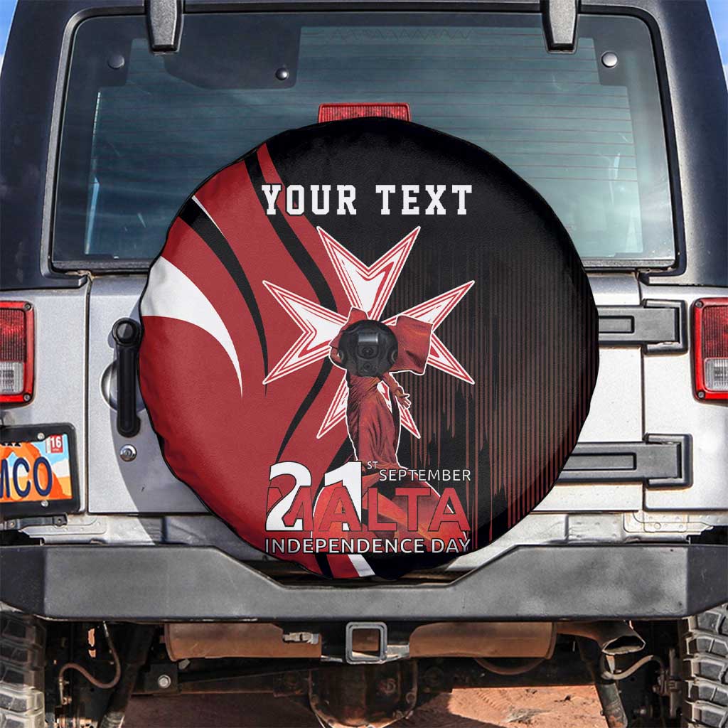 Personalized Malta Independence Day Spare Tire Cover Maltese Cross With Independence Monument