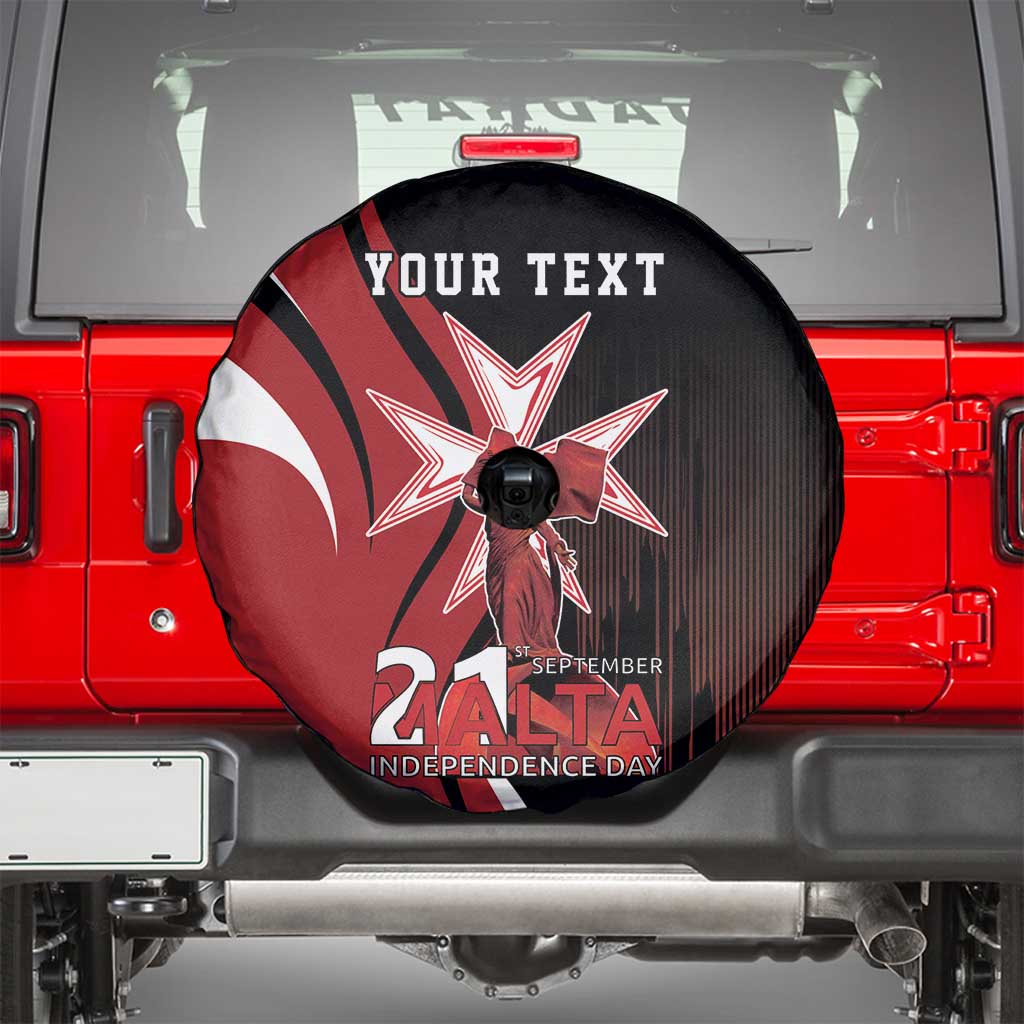 Personalized Malta Independence Day Spare Tire Cover Maltese Cross With Independence Monument