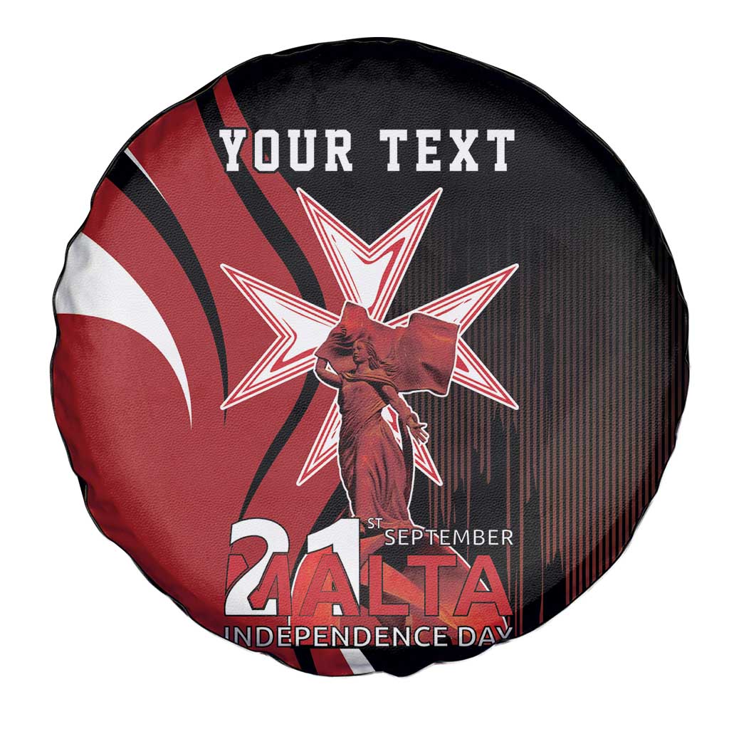 Personalized Malta Independence Day Spare Tire Cover Maltese Cross With Independence Monument