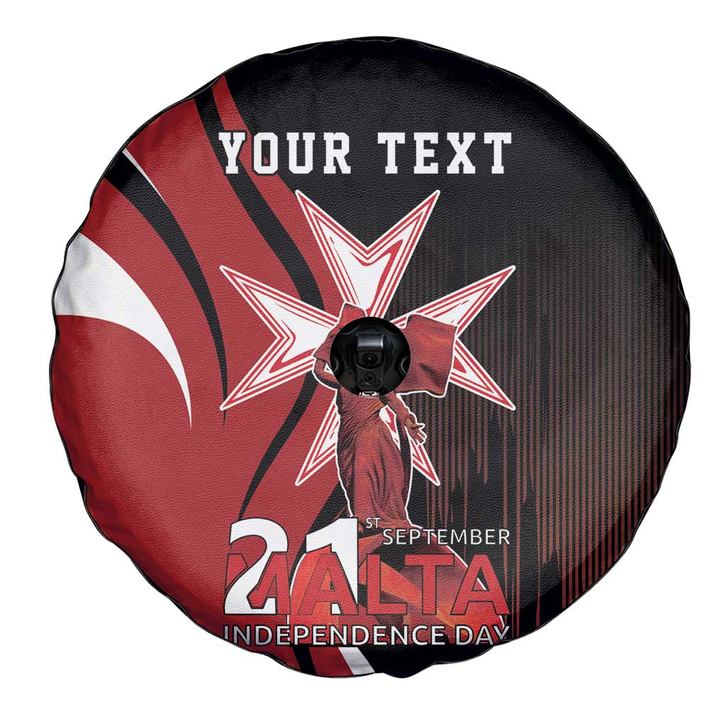 Personalized Malta Independence Day Spare Tire Cover Maltese Cross With Independence Monument