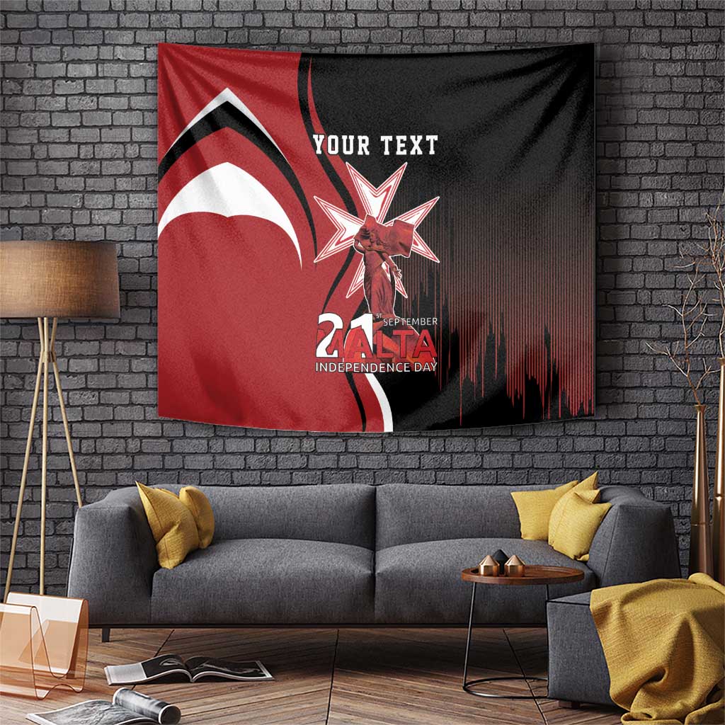 Personalized Malta Independence Day Tapestry Maltese Cross With Independence Monument