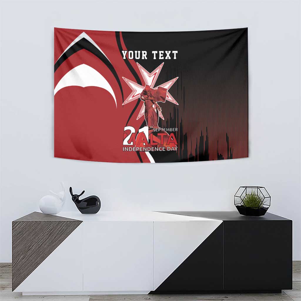 Personalized Malta Independence Day Tapestry Maltese Cross With Independence Monument