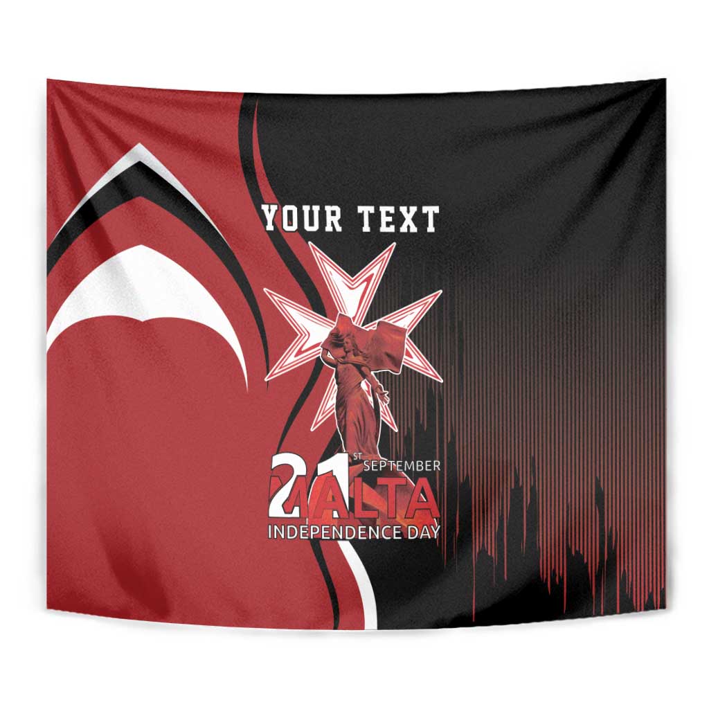 Personalized Malta Independence Day Tapestry Maltese Cross With Independence Monument