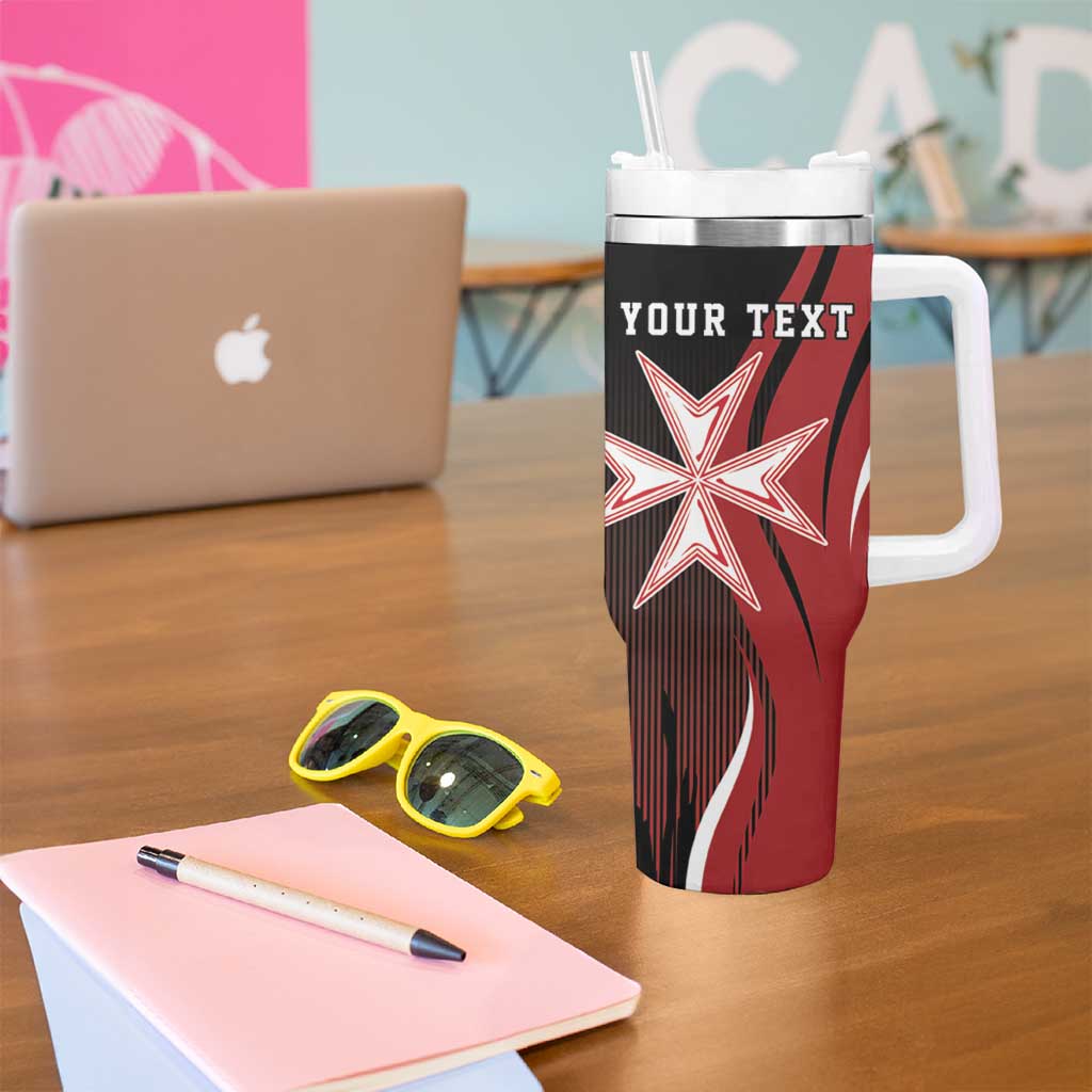 Personalized Malta Independence Day Tumbler With Handle Maltese Cross With Independence Monument