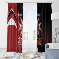Personalized Malta Independence Day Window Curtain Maltese Cross With Independence Monument
