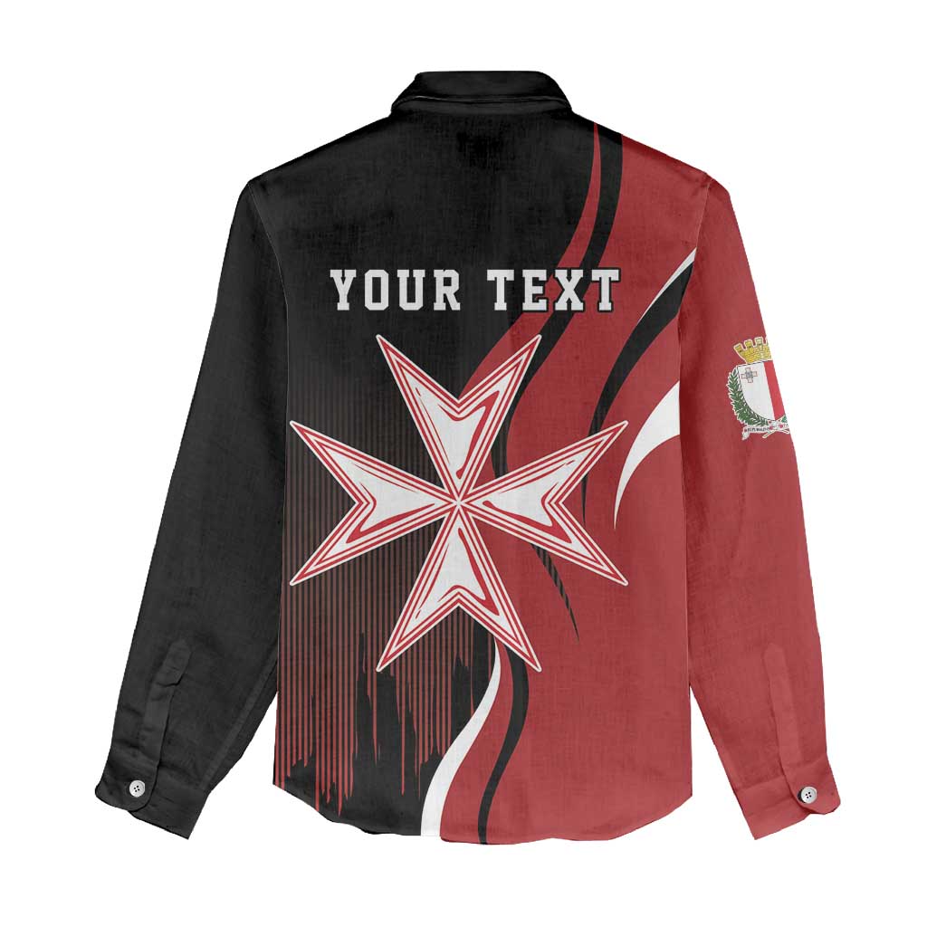 Personalized Malta Independence Day Women Casual Shirt Maltese Cross With Independence Monument