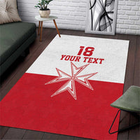 Custom Malta Football Area Rug Tim nazzjonali tal-futbol ta Malta
