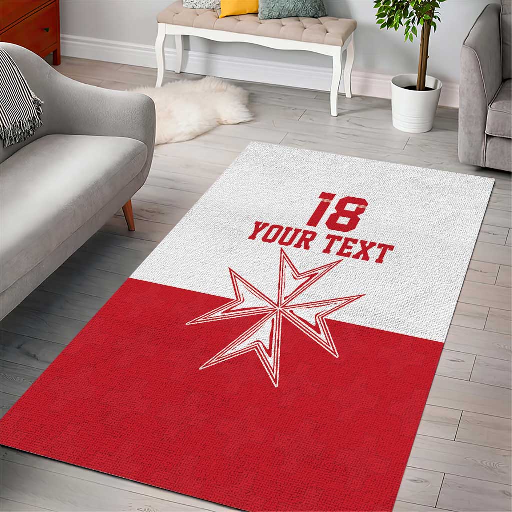 Custom Malta Football Area Rug Tim nazzjonali tal-futbol ta Malta
