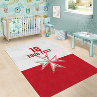 Custom Malta Football Area Rug Tim nazzjonali tal-futbol ta Malta
