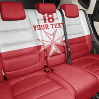 Custom Malta Football Back Car Seat Cover Tim nazzjonali tal-futbol ta Malta
