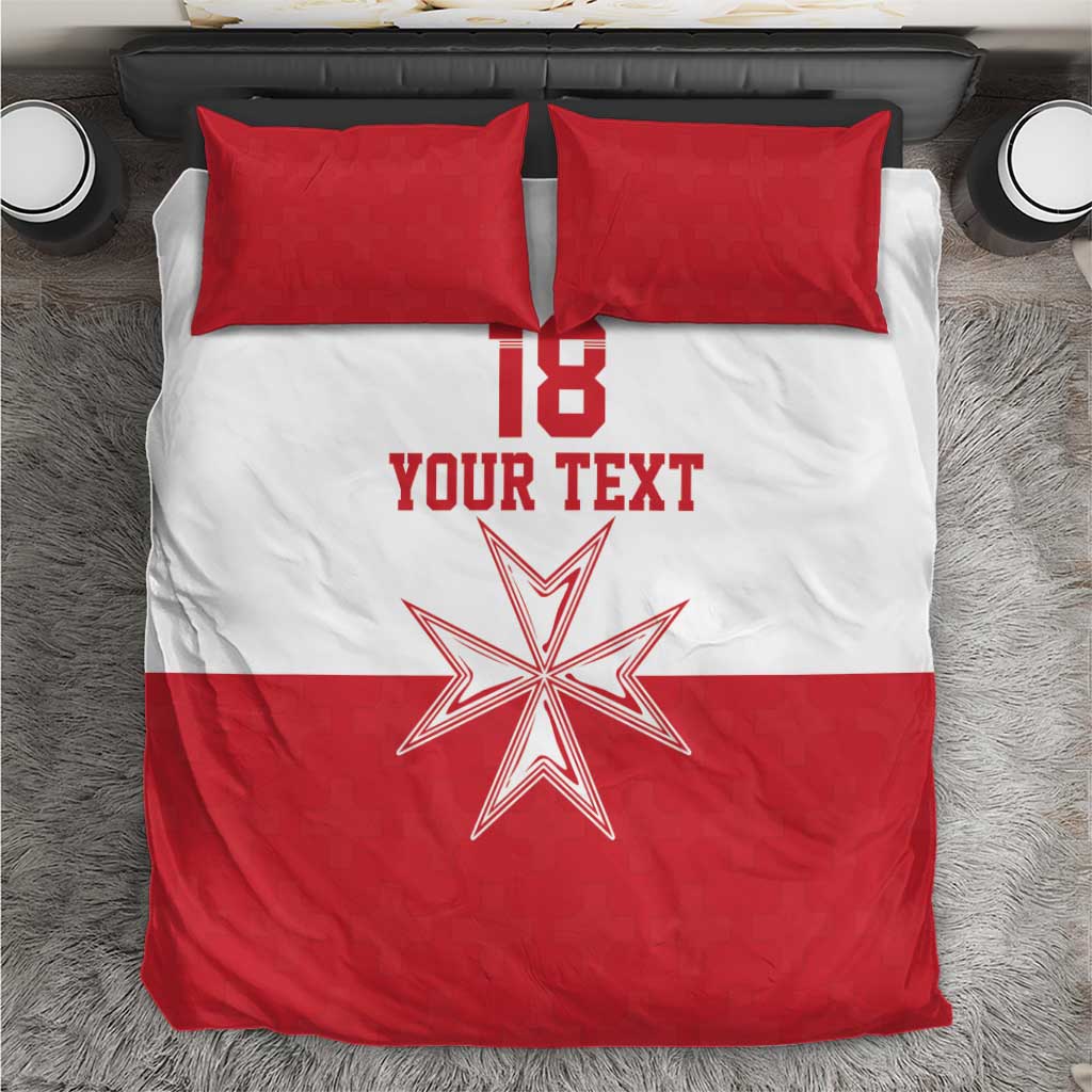 Custom Malta Football Bedding Set Tim nazzjonali tal-futbol ta Malta