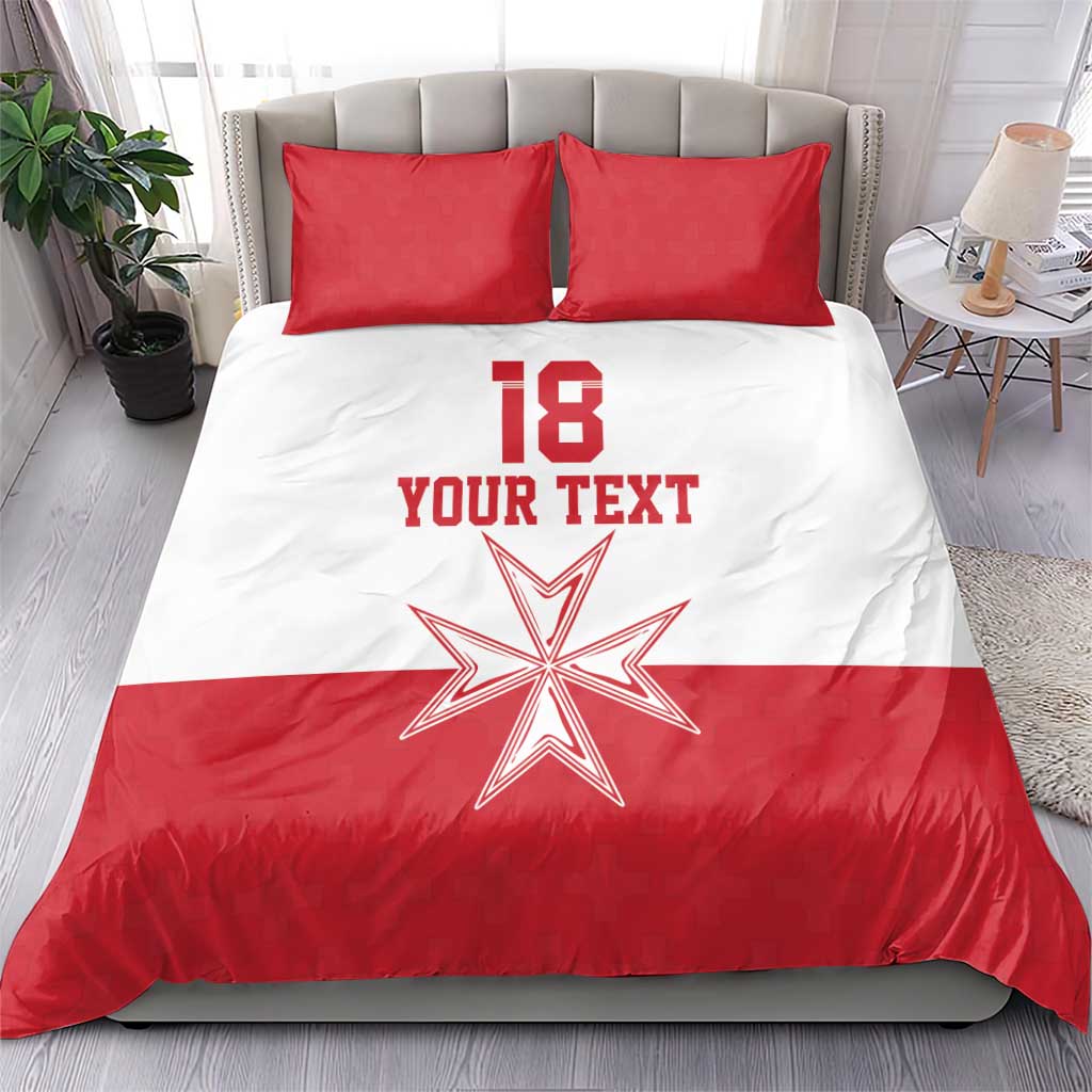 Custom Malta Football Bedding Set Tim nazzjonali tal-futbol ta Malta