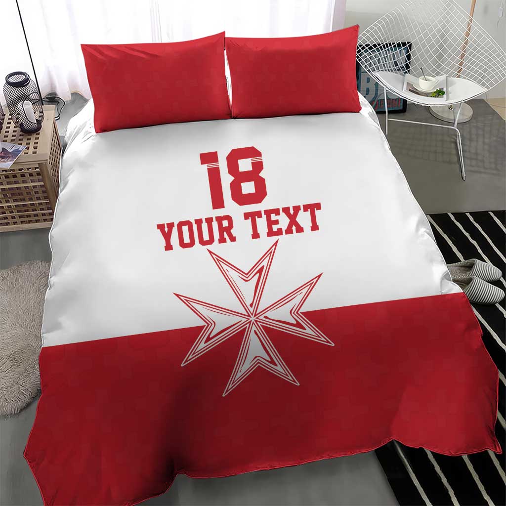 Custom Malta Football Bedding Set Tim nazzjonali tal-futbol ta Malta