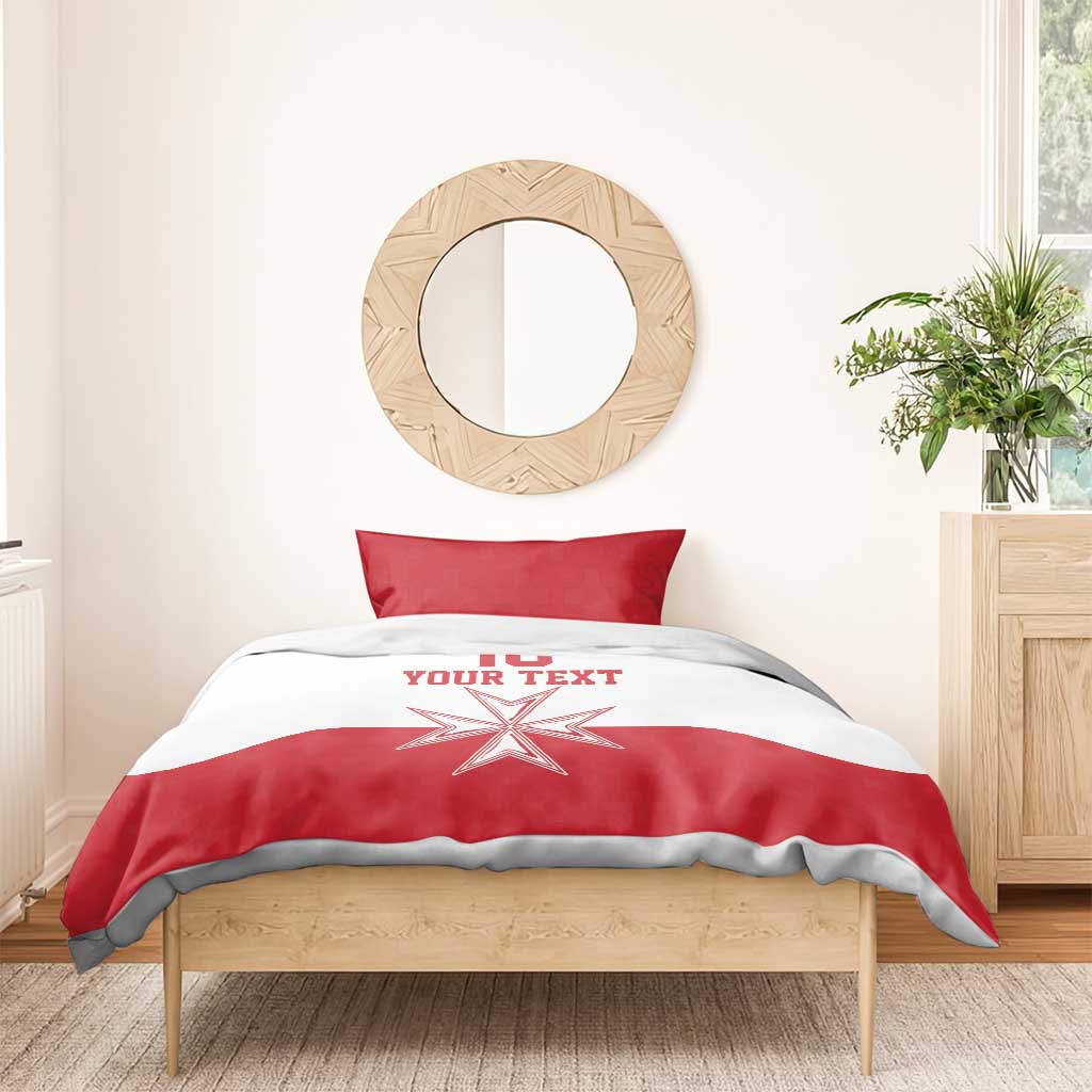 Custom Malta Football Bedding Set Tim nazzjonali tal-futbol ta Malta