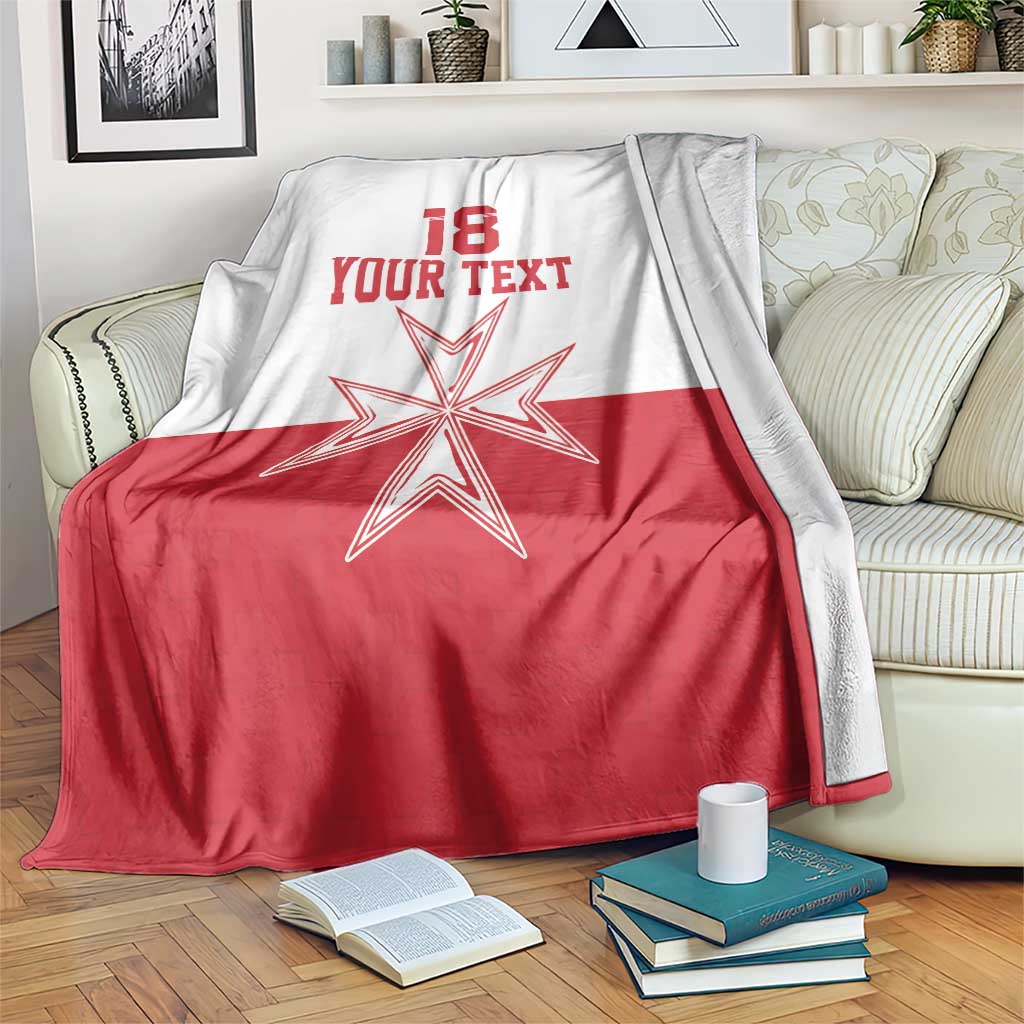 Custom Malta Football Blanket Tim nazzjonali tal-futbol ta Malta