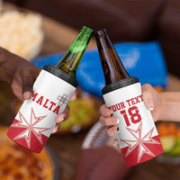 Custom Malta Football 4 in 1 Can Cooler Tumbler Tim nazzjonali tal-futbol ta Malta