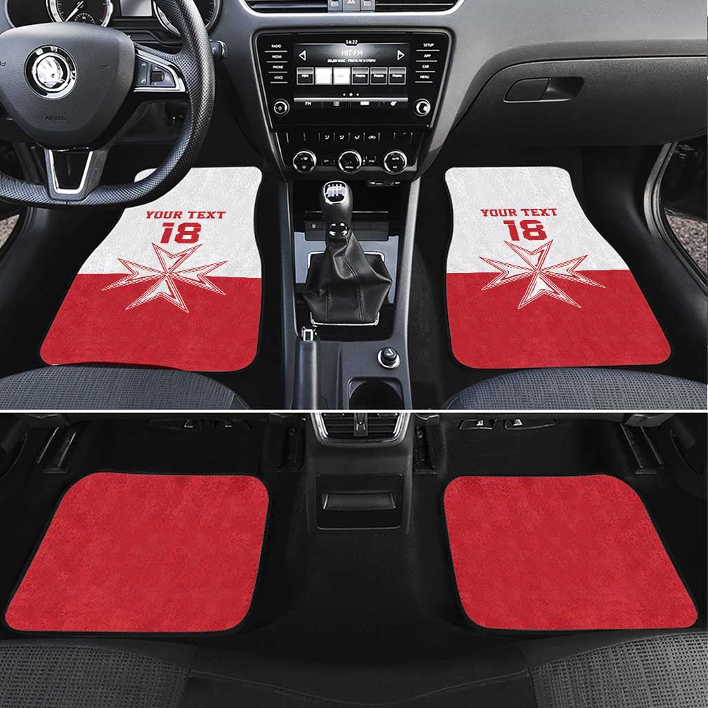 Custom Malta Football Car Mats Tim nazzjonali tal-futbol ta Malta