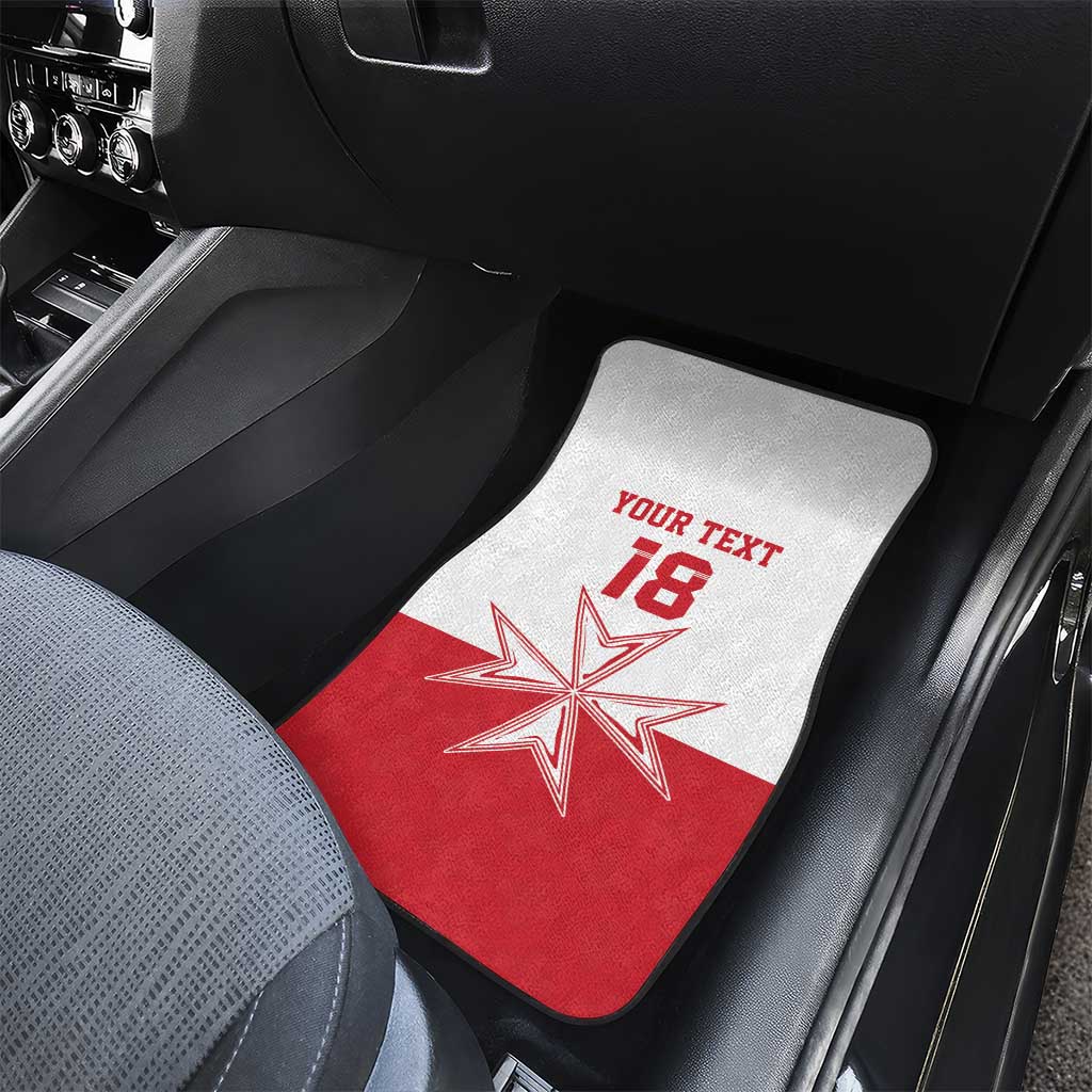 Custom Malta Football Car Mats Tim nazzjonali tal-futbol ta Malta