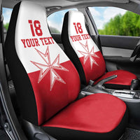 Custom Malta Football Car Seat Cover Tim nazzjonali tal-futbol ta Malta